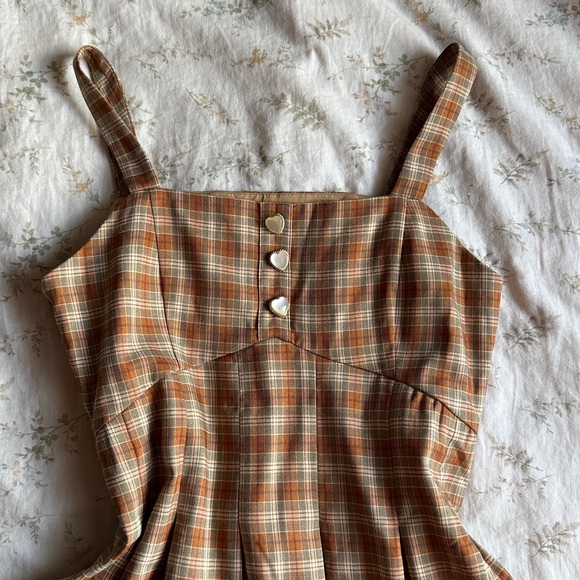 Plaid mini dress cropped blazer set size small in great condition - Picture 4 of 14